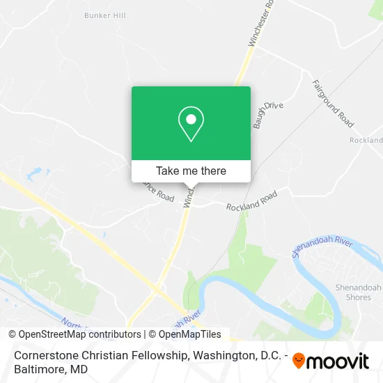 Cornerstone Christian Fellowship map