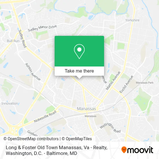 Long & Foster Old Town Manassas, Va - Realty map