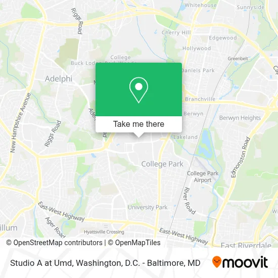 Studio A at Umd map