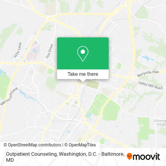 Outpatient Counseling map