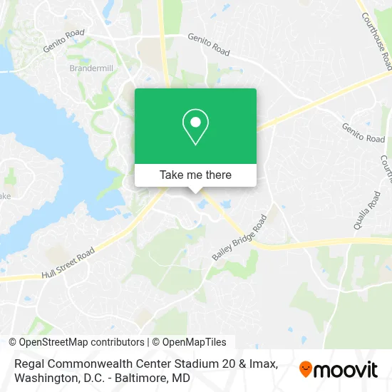 Regal Commonwealth Center Stadium 20 & Imax map