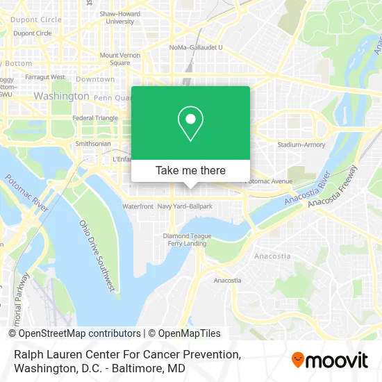 Ralph Lauren Center For Cancer Prevention map