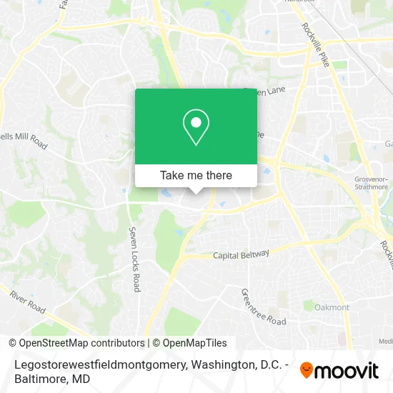 Legostorewestfieldmontgomery map