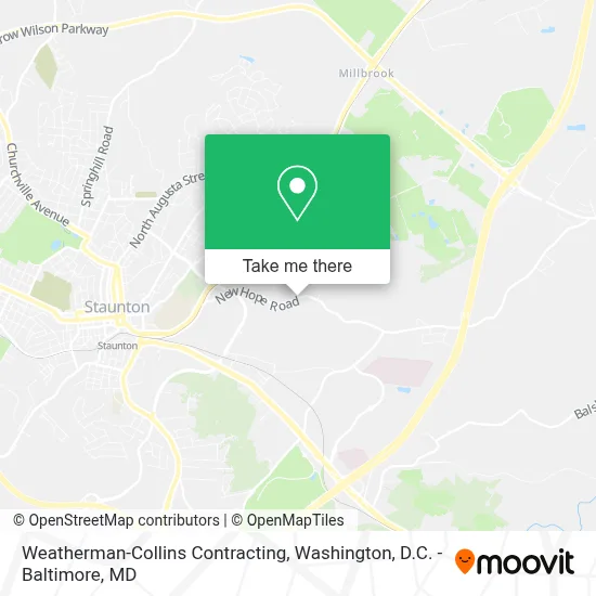 Weatherman-Collins Contracting map