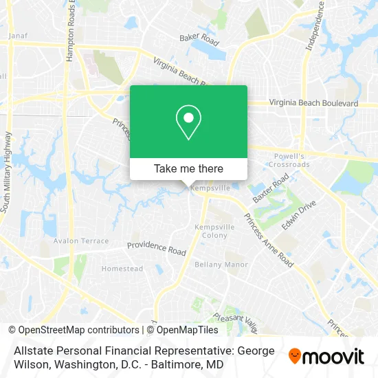 Allstate Personal Financial Representative: George Wilson map