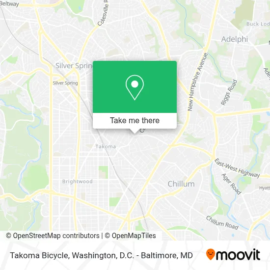 Takoma Bicycle map