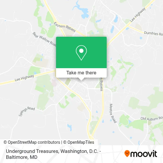 Underground Treasures map
