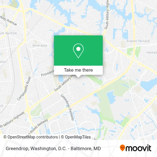 Greendrop map