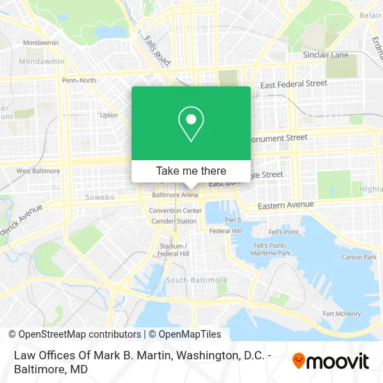 Law Offices Of Mark B. Martin map