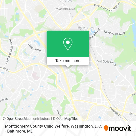 Montgomery County Child Welfare map