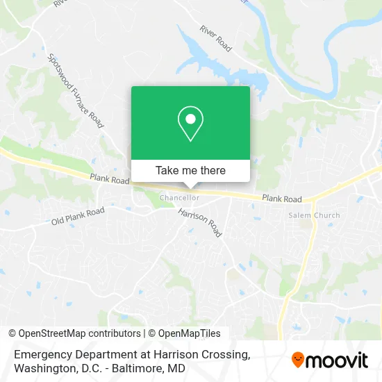 Emergency Department at Harrison Crossing map