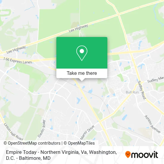 Empire Today - Northern Virginia, Va map