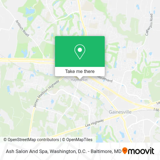 Ash Salon And Spa map