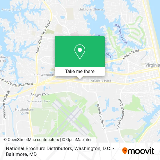 National Brochure Distributors map