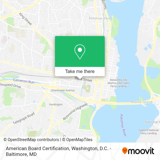American Board Certification map