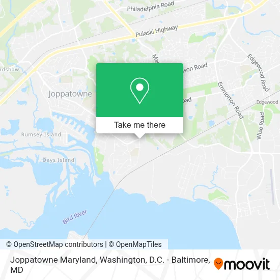 Joppatowne Maryland map