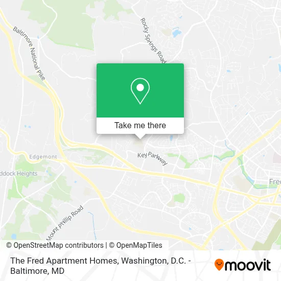 The Fred Apartment Homes map