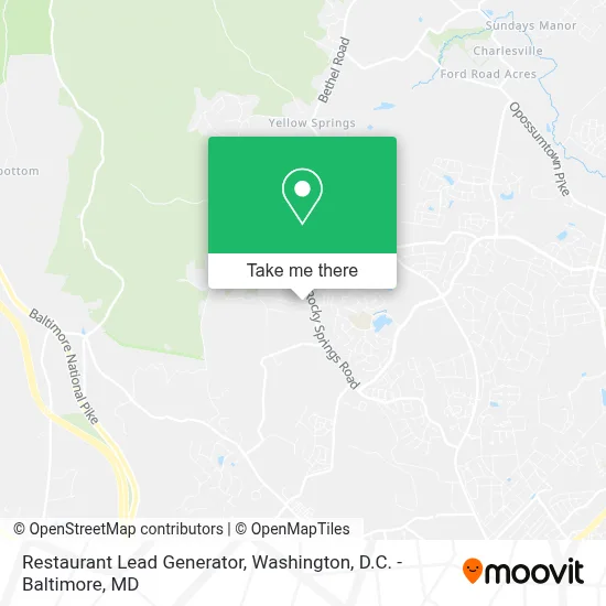 Restaurant Lead Generator map