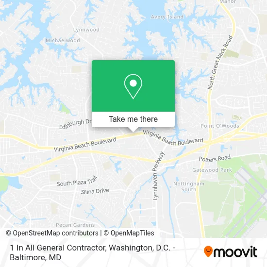 1 In All General Contractor map