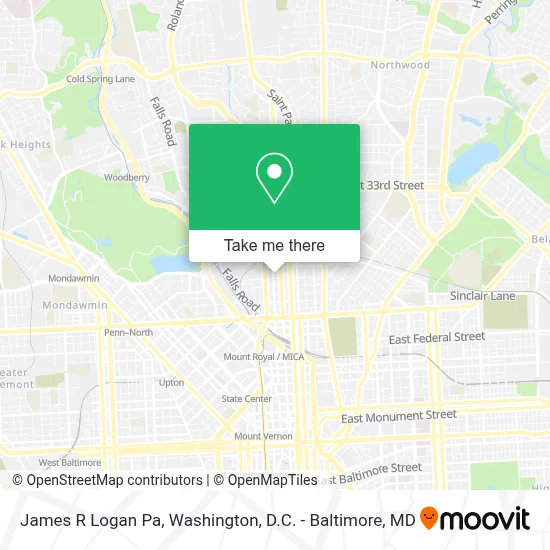 James R Logan Pa map