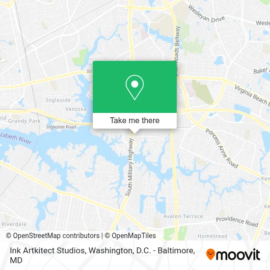 Ink Artkitect Studios map