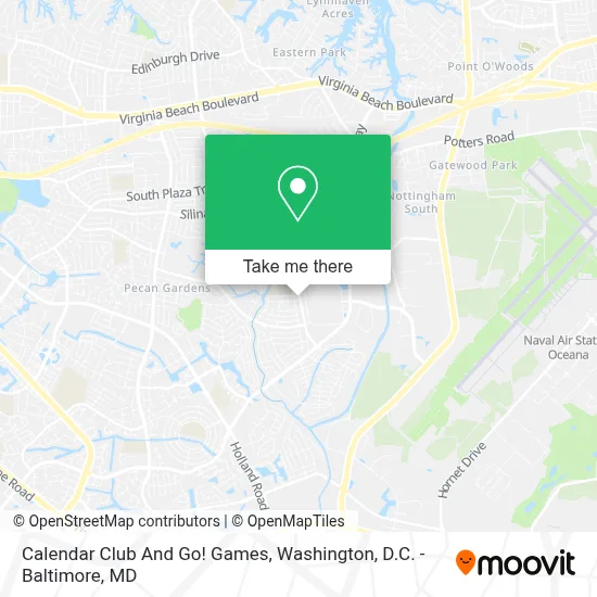 Calendar Club And Go! Games map