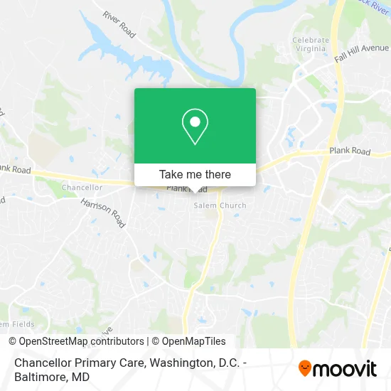 Chancellor Primary Care map