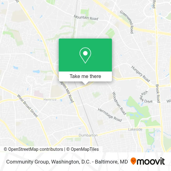 Community Group map
