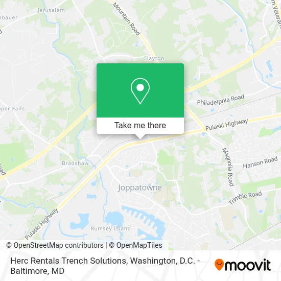 Herc Rentals Trench Solutions map