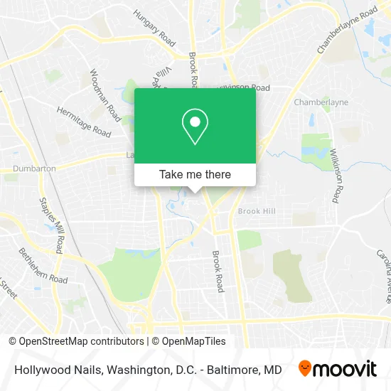 Hollywood Nails map