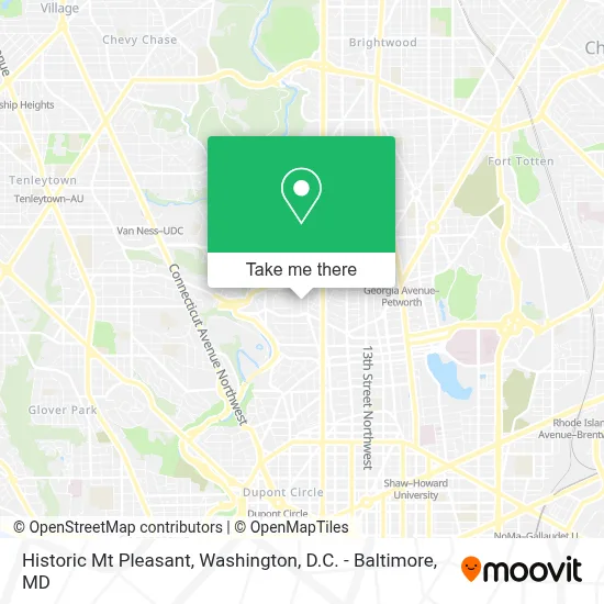 Historic Mt Pleasant map
