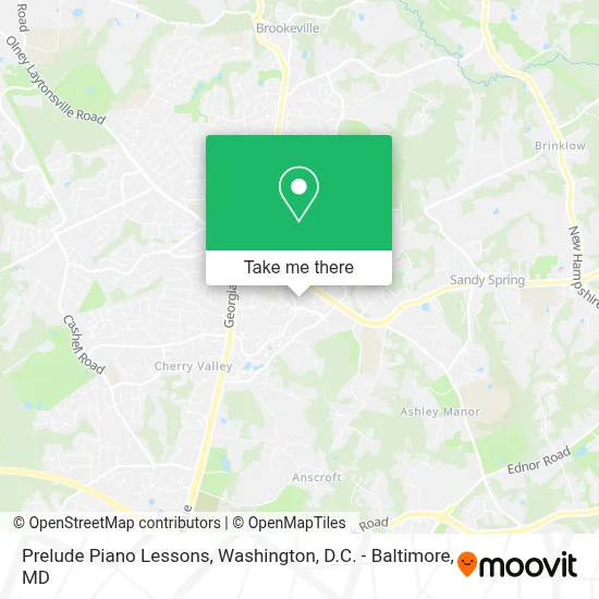 Prelude Piano Lessons map