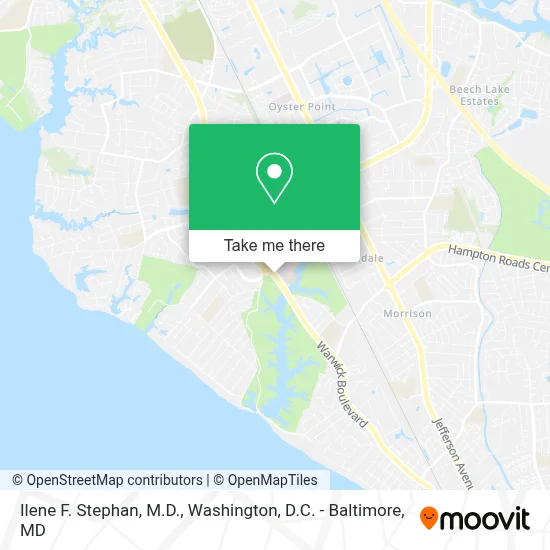 Ilene F. Stephan, M.D. map