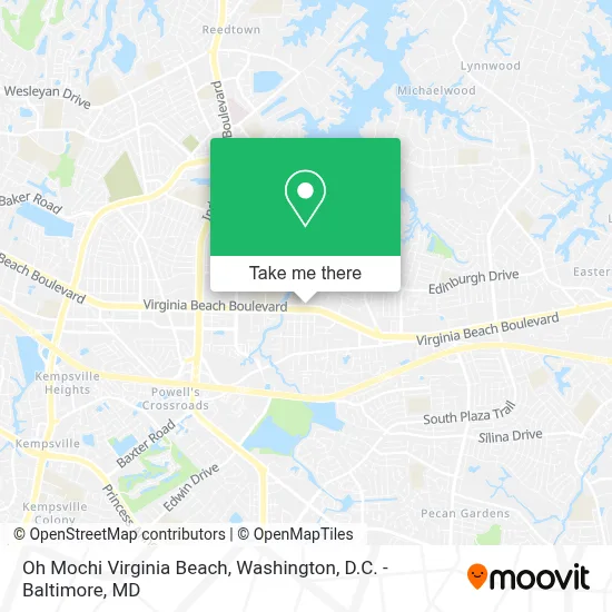 Oh Mochi Virginia Beach map