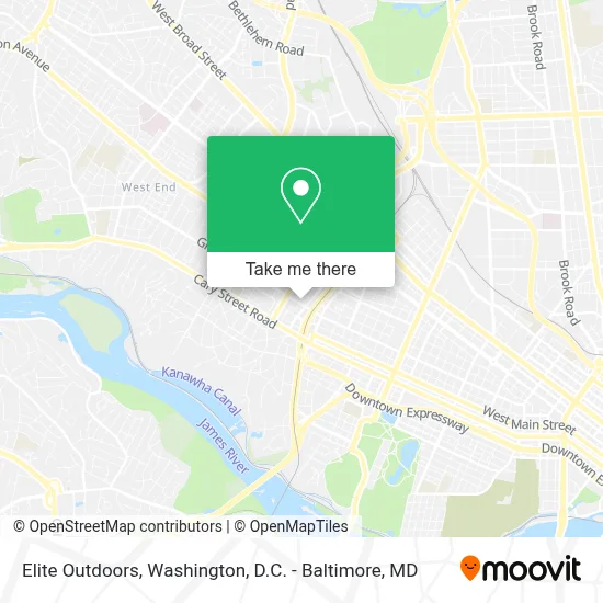 Elite Outdoors map