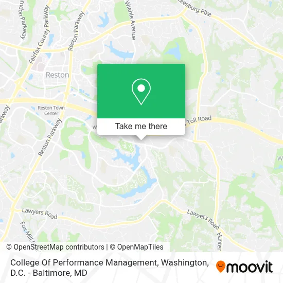 College Of Performance Management map