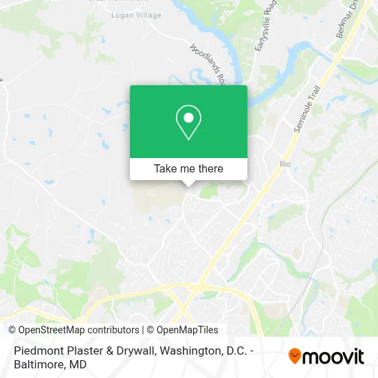 Piedmont Plaster & Drywall map