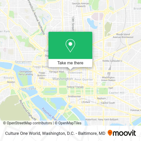 Culture One World map