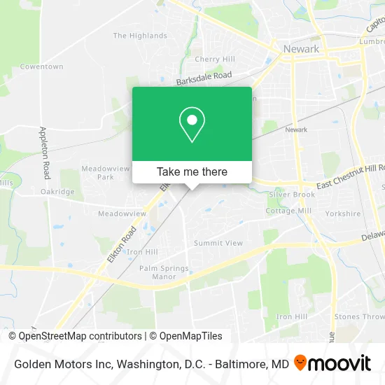 Golden Motors Inc map