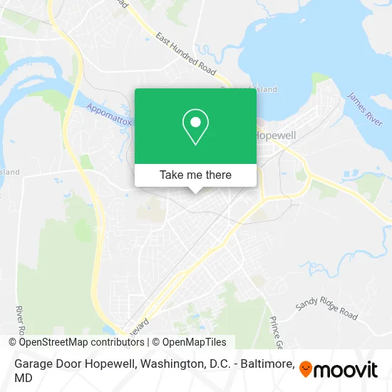 Garage Door Hopewell map