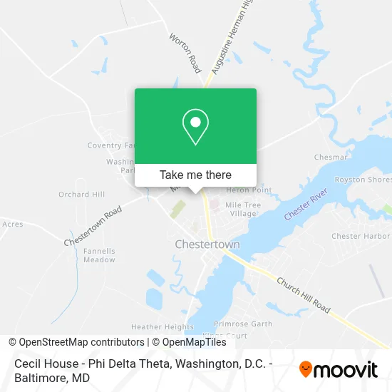 Cecil House - Phi Delta Theta map