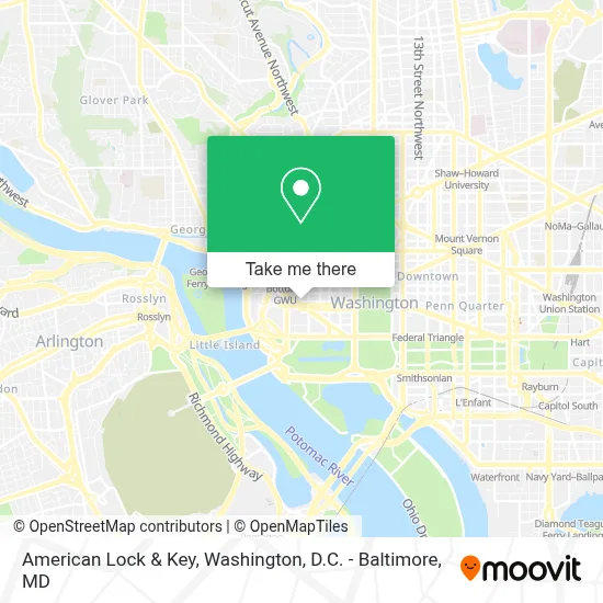 American Lock & Key map