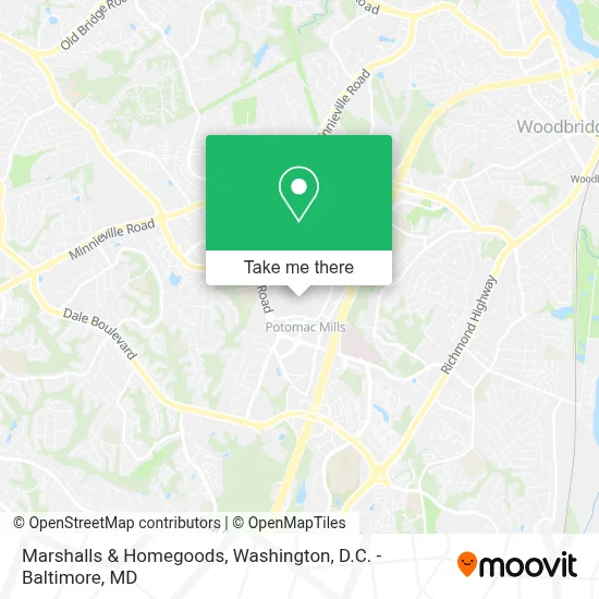 Marshalls & Homegoods map
