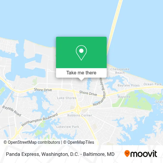 Panda Express map