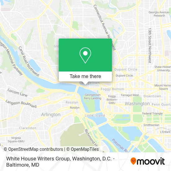 White House Writers Group map