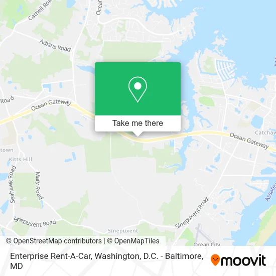 Enterprise Rent-A-Car map