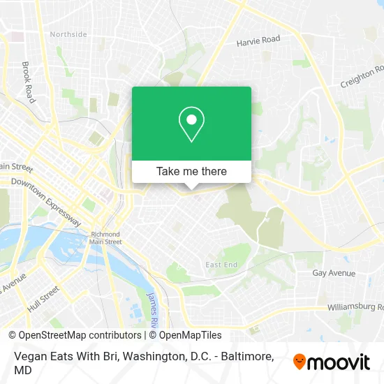 Vegan Eats With Bri map