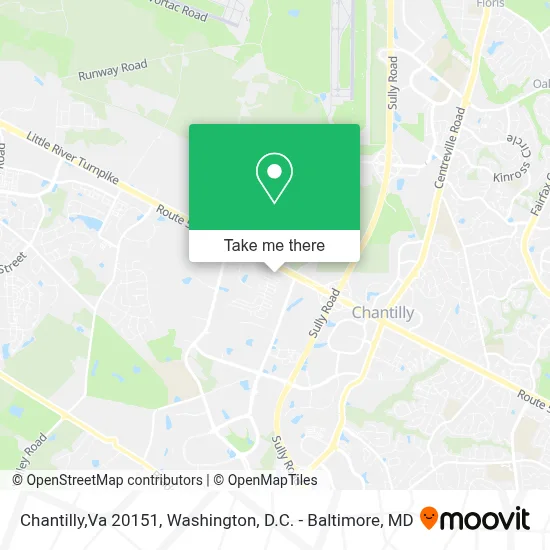 Chantilly,Va 20151 map