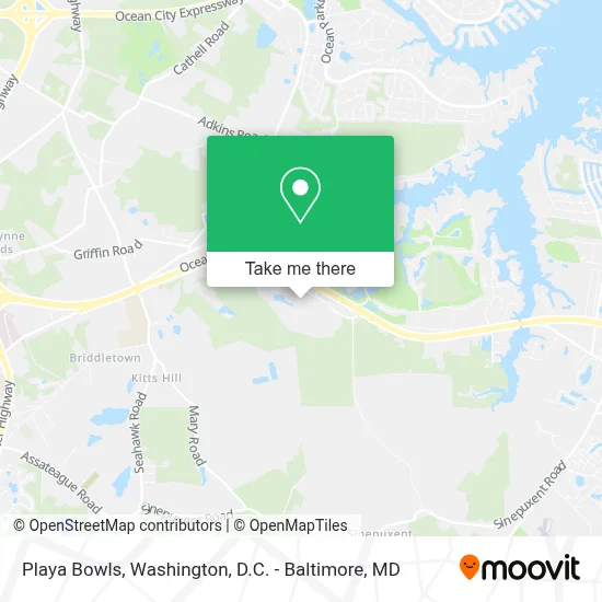 Playa Bowls map