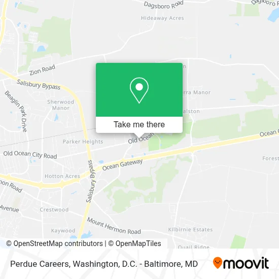 Perdue Careers map